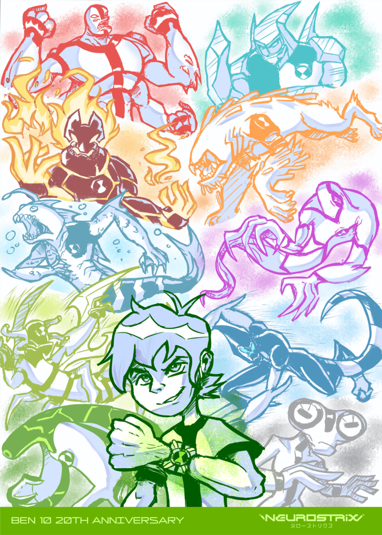 Ben 10 20th anniversary fanart