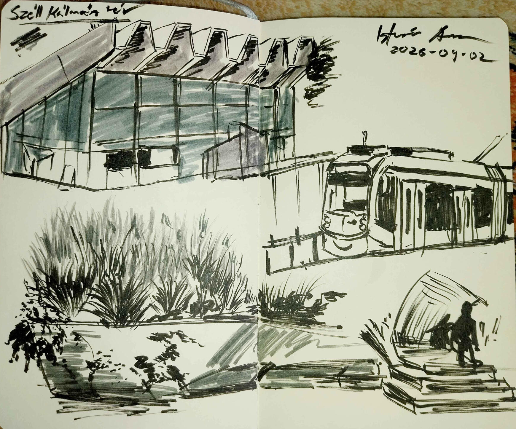 Urban sketching @ Széll Kálmán / Moszkva