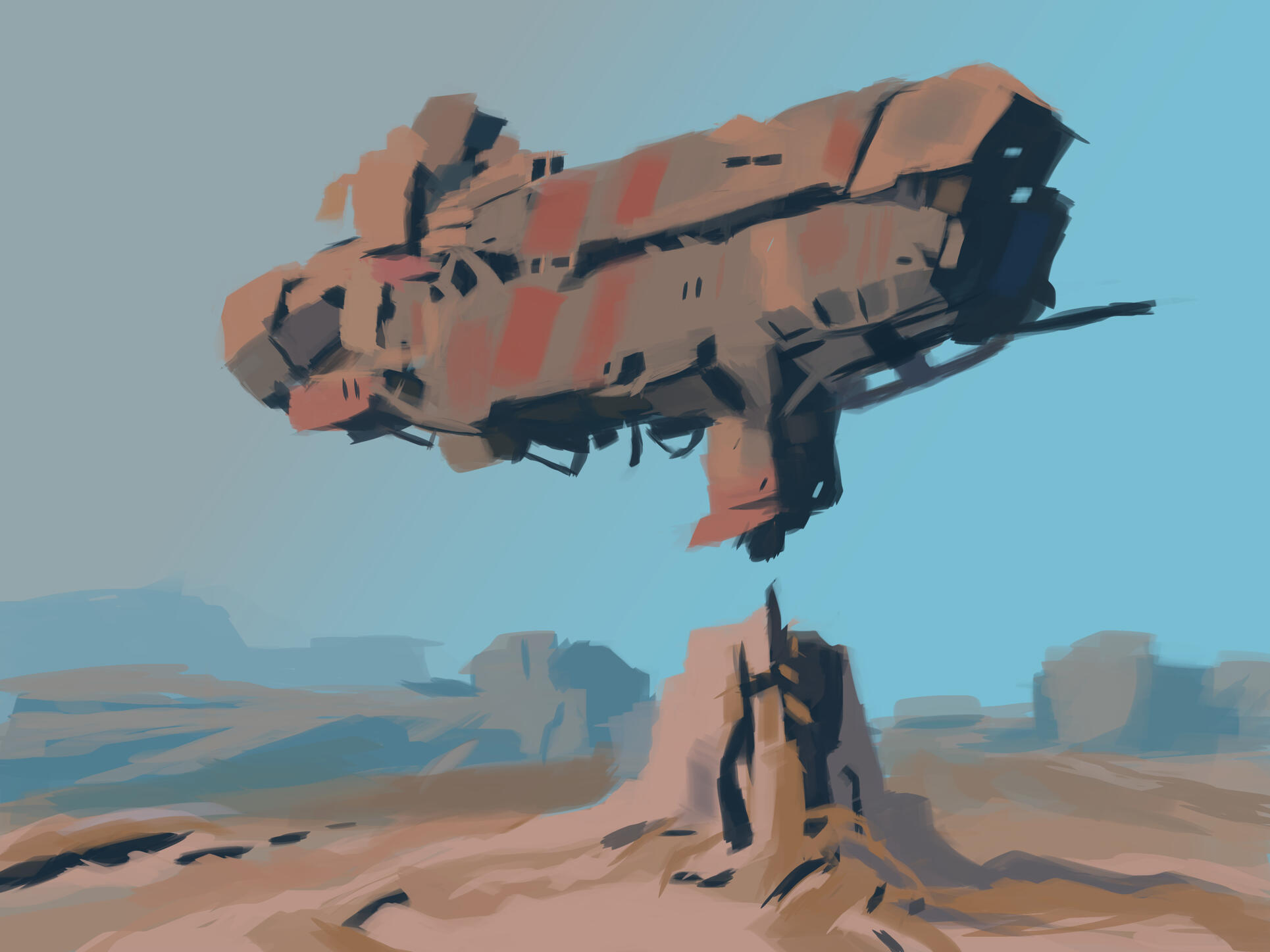 Desert spaceship concept master study